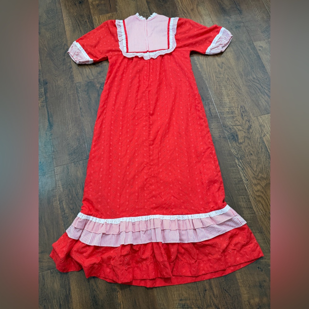Vintage Liberty House Good Times Hawaii  Red White Dress Size 5 - Picture 10 of 14